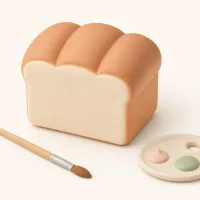 できあがりスクイーズのペイントリメイク（ぬりなおし）のイメージイラスト